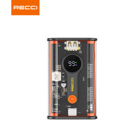 锐思(Recci)RPB-P35移动电源10000毫安22.5W超级快充PD20W有线双向快充橙色