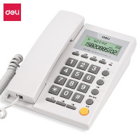 得力(deli)电话机座机 固定电话 办公家用 免提通话 可接分机 785 灰白