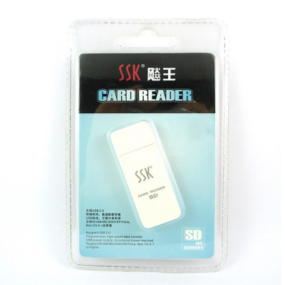 飚王 SCRS054闪灵 SD卡读卡器 SDHC读卡器 SD读卡器 白色 2个装