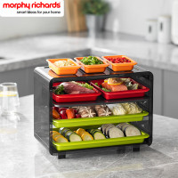 摩飞电器(Morphyrichards)备菜盘多层配菜盘厨房家用分类标识火锅料理托盘备菜物架MR1106