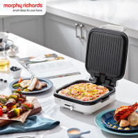 摩飞电器(Morphyrichards)电饼铛 家用双面加热大火力三明治早餐机 MR8600椰奶白