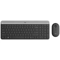 罗技(Logitech) MK470 无线办公键鼠套装 全尺寸超薄鼠标键盘 带无线2.4G接收器 黑色