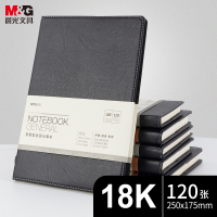 晨光(M&G)B5/18K 120张黑色办公笔记本普惠型商务本APYD1K78 单本装