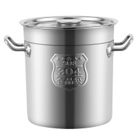 黄金柳304不锈钢桶商用加厚大汤锅汤桶卤桶圆桶带盖水桶油桶米桶煮粥桶