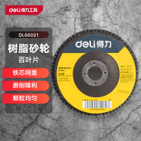 得力(deli)砂轮百叶片抛光打磨片角磨片100*16*72mm DL66021 十片装