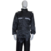 理念 LN-YT02 反光雨衣套装 黑色 XL