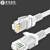 东电通信(DODEM)CAT5类 8芯双绞非屏蔽 办公装修成品监控网络连接线10米 1根