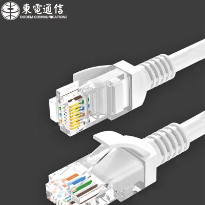 东电通信(DODEM)CAT5类 8芯双绞非屏蔽 办公装修成品监控网络连接线1米 1根