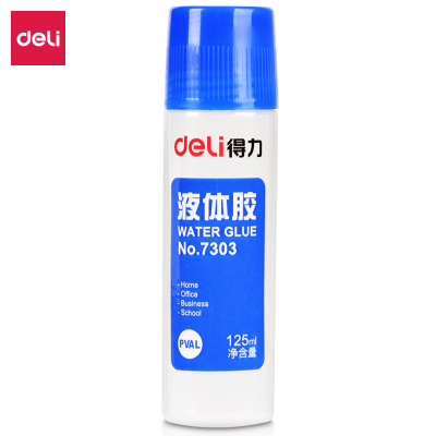 得力(deli)7303液体胶 125ml 高粘度普通实用型液体胶水 单瓶