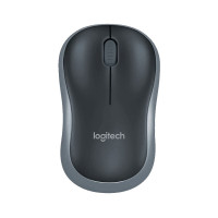 罗技(Logitech) M186无线鼠标 便携商务办公鼠标对称鼠标无线2.4G接收器 M186 灰边