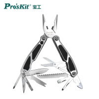 宝工(Pro'sKit)12合1 多功能尖钳不锈钢刀剪 刀具组带应急照明 MS-526