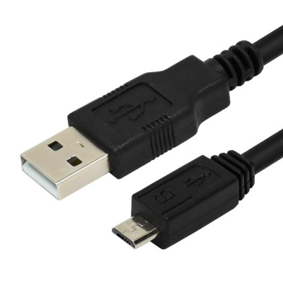 酷比客 USB2.0转接线MicroUSB/0.5M/黑LCCPUSBAMCBK-0.5M