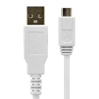 酷比客 USB2.0转接线MicroUSB/0.5M/白LCCPUSBAMCWH-0.5M