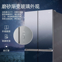 海尔(Haier)549升十字对开门冰箱全空间保鲜阻氧干湿分储用超薄变频一级风冷无霜BCD-549WSCEU1