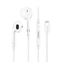 纽曼 Apple苹果手机耳机Lightning闪电接头扁头入耳式有线 XLP08