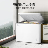 美的(Midea)301升 商用卧式大冷冻囤货冰柜 冷藏冷冻转换冷柜 卧式冰箱 BD/BC-301KM(E)
