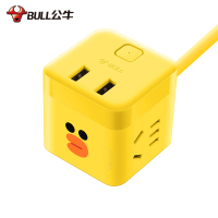 [精选]公牛(bull)GNV-UU212S莎莉魔方USB插座 插线板 2孔+2USB口全长1.5米