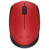 罗技(Logitech)M170(M171) 鼠标 无线鼠标 红色 带无线2.4G接收器