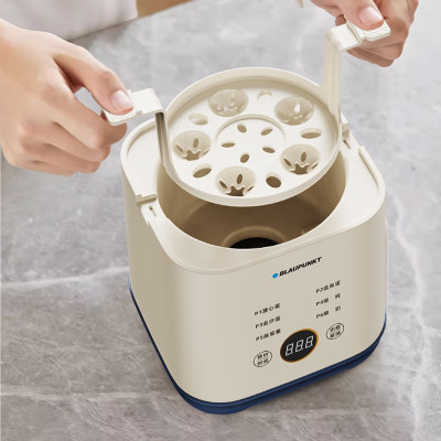 BLAUPUNKT小型迷你煮蛋器电蒸蛋器 家用定时 预约多功能 溏心蛋煮蛋器BP-ZD09 白色