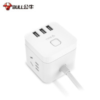 公牛(BULL) 多功能USB插座魔方插座插线板插排拖线板 GN-U8303U-1.5M