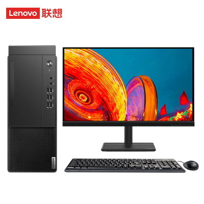 联想Lenovo启天M437台式电脑 I5-10500 8G 1T+256GSSD WIN11 WIFI+27英寸显示器