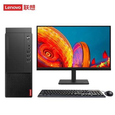 联想Lenovo启天M455台式电脑 I5-12500 8G 1T WIN11+27英寸显示器 (项目专供)