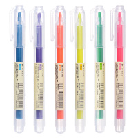 晨光(M&G) AHM24306 本味系列 糖果色萤光笔 粗划重点大容量直液式 12支/袋 单袋装