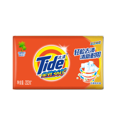 汰渍(TIDE) 全效360度洗衣皂 透明皂肥皂 202g JH