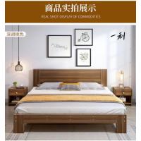 一利实木双人床1.8米*3米经济简约现代简易带床垫学生床员工宿舍