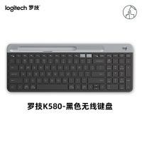 罗技(Logitech) K580 多设备键盘 无线蓝牙全尺寸办公键盘 ipad手机平板电脑键盘