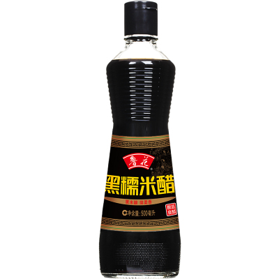 鲁花 黑糯米醋 500ml 0添加酿造食醋 口感清爽 酸香自然