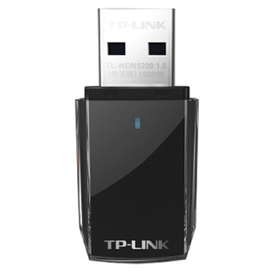 TP-LINK TL-WDN5200 11AC双频无线网卡,USB2.0,2.4频段为150M5.0频段为433M 双频