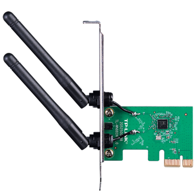 TP-LINK 300M无线PCI-E网卡 台式机 WiFi 接收器 TL-WN881N