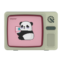 沃品(WOPOW) 熊猫电视复古蓝牙音箱 AP07