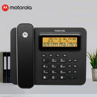 摩托罗拉(MOTOROLA) 电话机座机 固定电话办公家用大屏幕免提双接口黑色 CT260C jh