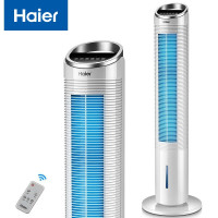 海尔(Haier)塔扇空调扇冷风扇 遥控温度显示8小时预约内置2升水箱防尘降温三档风速 FZY8611