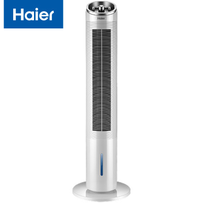 海尔(Haier)塔扇空调扇冷风扇 内置2升水箱防尘降温左右摇头三档风速 FZJ8611