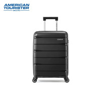 美旅(AMERICAN TOURISTER) 拉杆箱 商务行李箱时尚大容量耐磨飞机轮登机箱 黑色TC7*09001