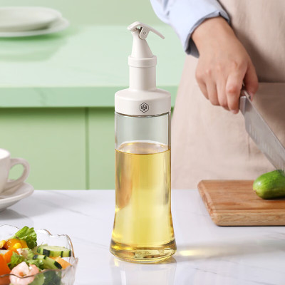 博堡 沁润圆形油瓶厨房家用玻璃酱油橄榄油防漏油罐油壶BDY-Y685
