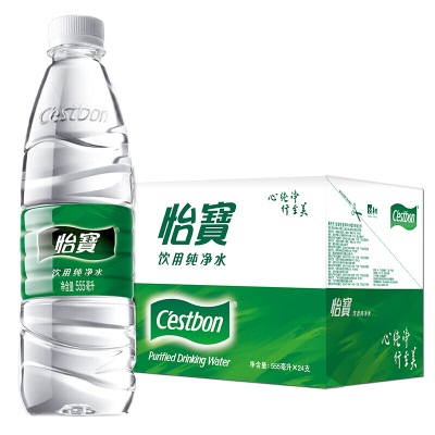 怡宝 纯净水怡宝饮用水纸箱装 555ml*24瓶/箱