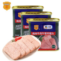 中粮 梅林清真牛肉午餐肉罐头340g*3罐