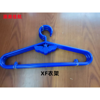 茶花(CHAHUA) 蓝色塑料挂衣架晾衣架 50只装