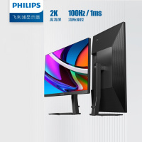 飞利浦(Philips) 27英寸 2K显示器100Hz 广色域爱眼低蓝光 27E1N5500LB