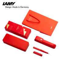 凌美(LAMY) Safari犭守猎系列墨水笔套装 士多啤梨红墨水笔单支套装