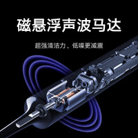 小米(mi) T700 米家成人声波震动牙刷 柔软细腻刷毛 磁悬浮马达 360度无线充电 智能LED屏幕MES604