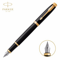 派克(PARKER) 新款IM系列纯黑丽雅墨水笔学生练字签字笔商务 IM纯黑丽雅金夹墨水笔