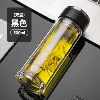 明霞 MX3408-ST300 双层真空玻璃杯,300ml