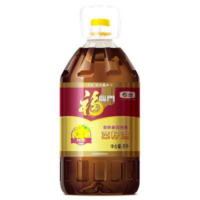 福临门 非转基因纯香菜籽油食用油 5L