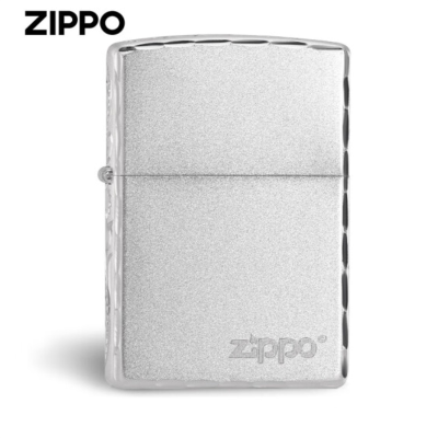 芝宝(ZIPPO)防风火机富贵花三面手雕-精致商标-镀银