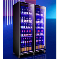 澳柯玛冷藏展示柜 商用保鲜柜饮料柜 单门620*600*1830